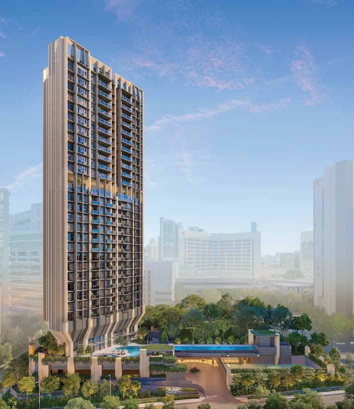 The Serra Residences freehold condominium at 7 Bassein Road, Novena